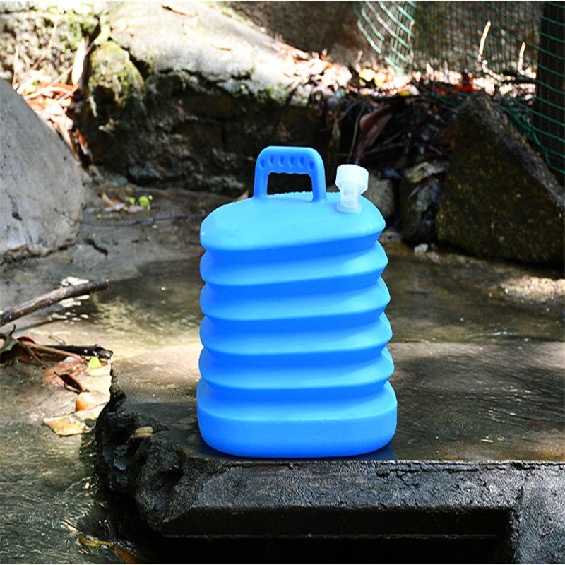 1PC14.5L Folding Bucket Portable Water Tank Outdoor Bucket Storage And Transportation Drinking Water Beach Picnic Hiking Camping