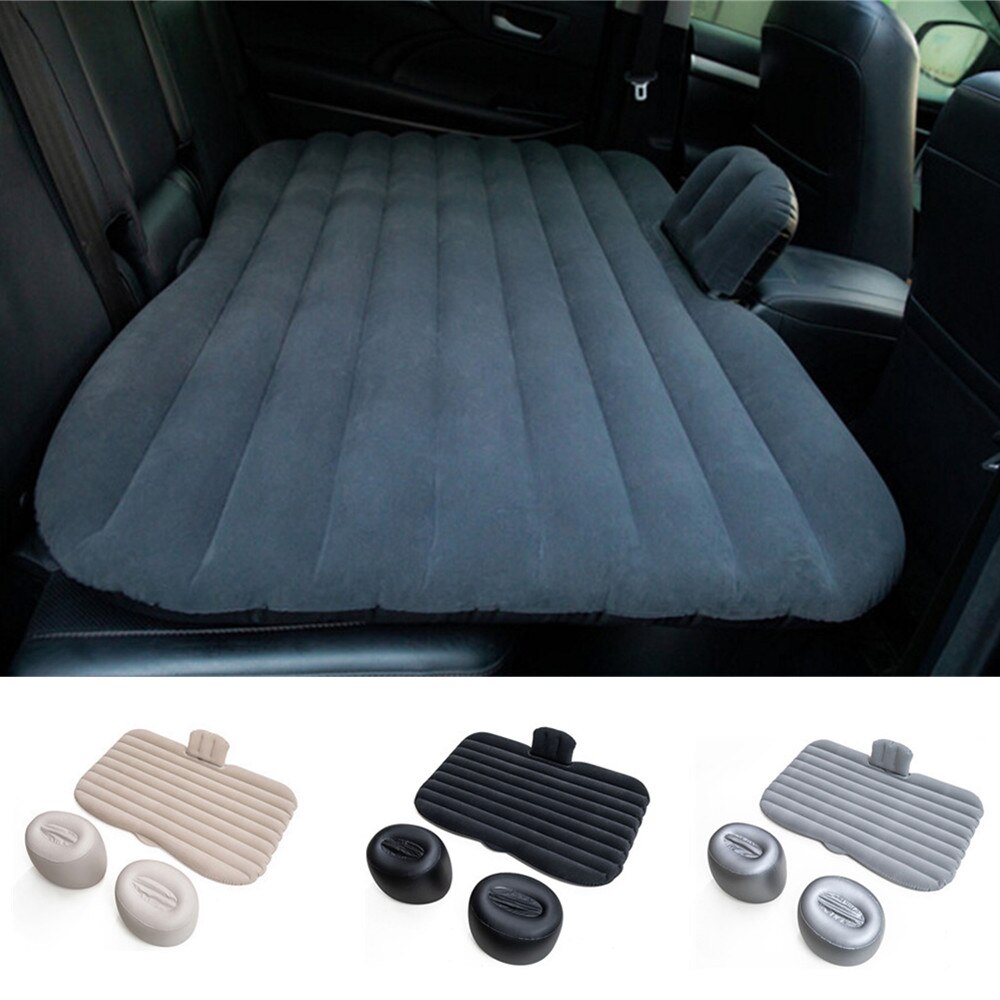 Split flocking inflatable car bed car travel floating bed universal Back seat car cushion outdoor camping sofa