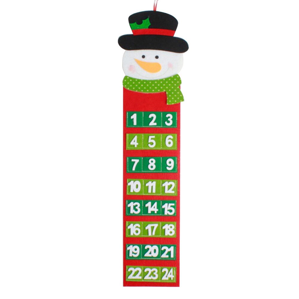 Julekalender julenissen juletre jule gammel hårete mann kalender advent nedtelling kalender veggkalender