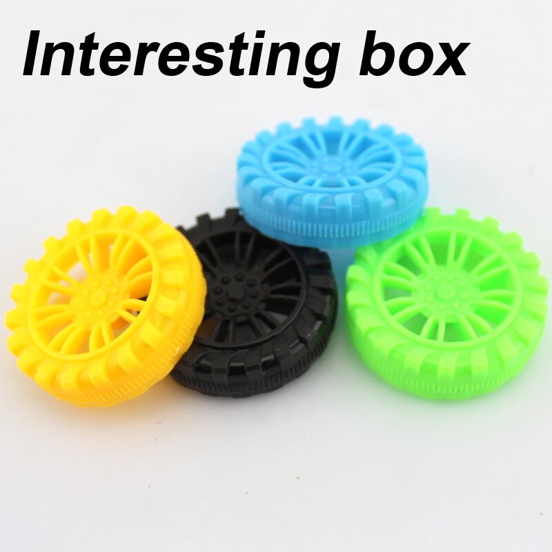 2*45 Mm Smalle Plastic Wielen Diy Model Handgemaakte Speelgoed Wielen Fun Diy Materiaal Accessoires