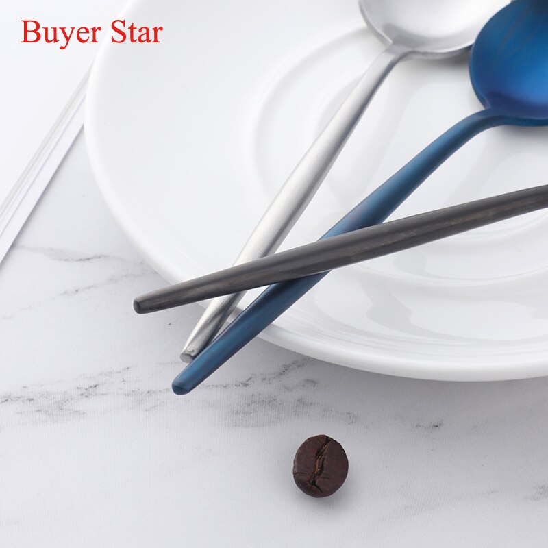 4 stk / mye 18/0 rustfritt stål ts spiseskje bestikk sett mini kaffeskje bestikk sett er teskjeer middag te skjeer sett