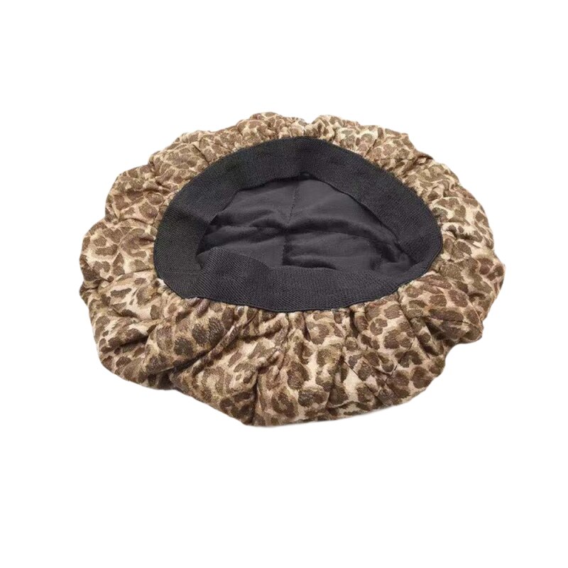 Gorro térmico de microfibra para el cuidado del cabello, gorro calefactable Reversible de microfibra de algodón para aire acondicionado profundo: 02