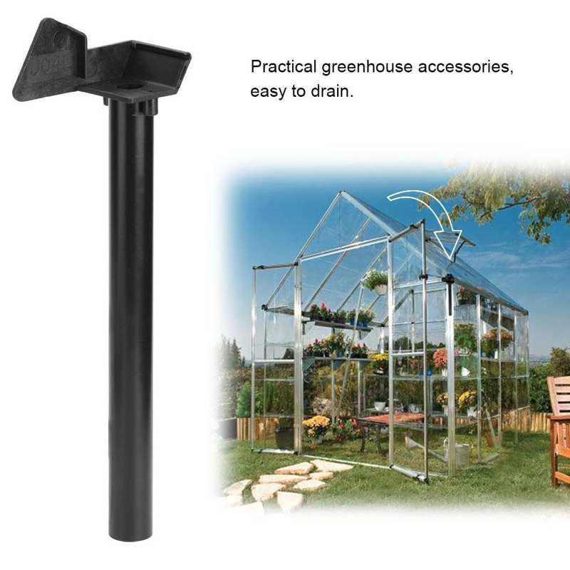 Greenhouse Down Pipe Rainwater Gutter Water Butt Down Pipe Kit Drainage Downpipe Accessory Supplies Home Use Copper Pipe Garden