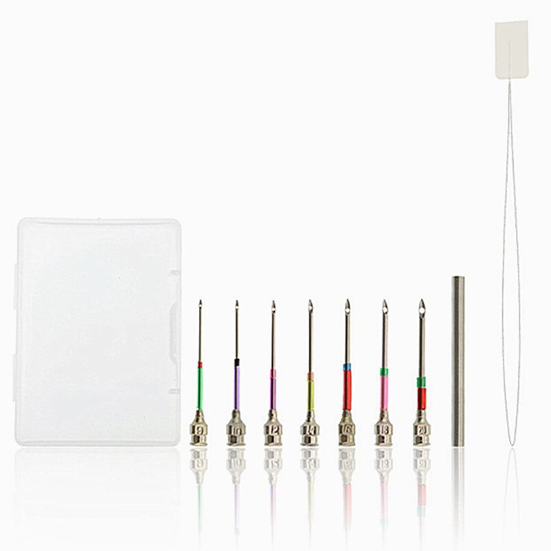 Embroidery Punch Needle Sets Crochet Knitting Embroidery Pen Handmade Stainless Steel Punch Needle DIY Cross Stitch Sewing Tools