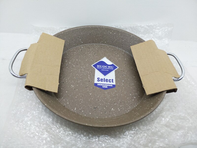 Iron Spanish Fried Rice Pan Maifan Stone Pan Double Ear Pan Non-stick Seafood Pot Universal Pan 50pcs