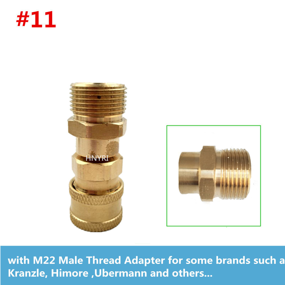 HNYRI myjka ciśnieniowa męski Adapter G1/4 &quot;szybkozłączka do Karcher/LAVOR/Gerni/Aquatak/Parkside Cleaning Machine: Type 11