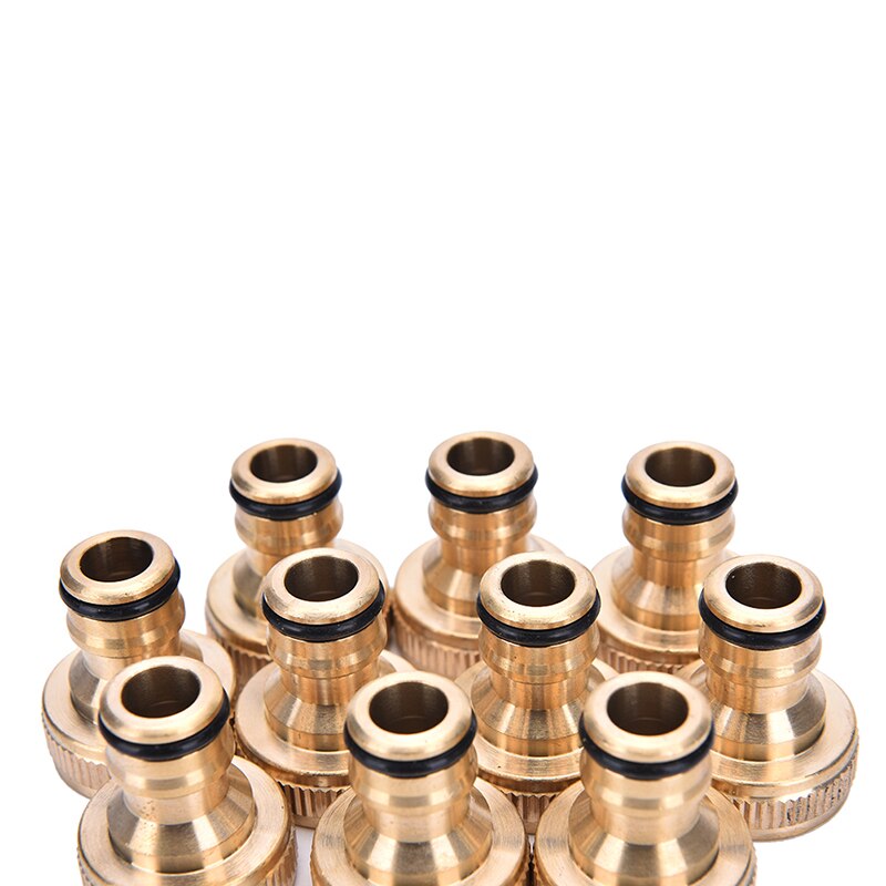 2 Stuks 3/4 &quot;Messing Schroefdraad Tap Tuinslang Sluit Adapter Tap Snap Montage Pijp