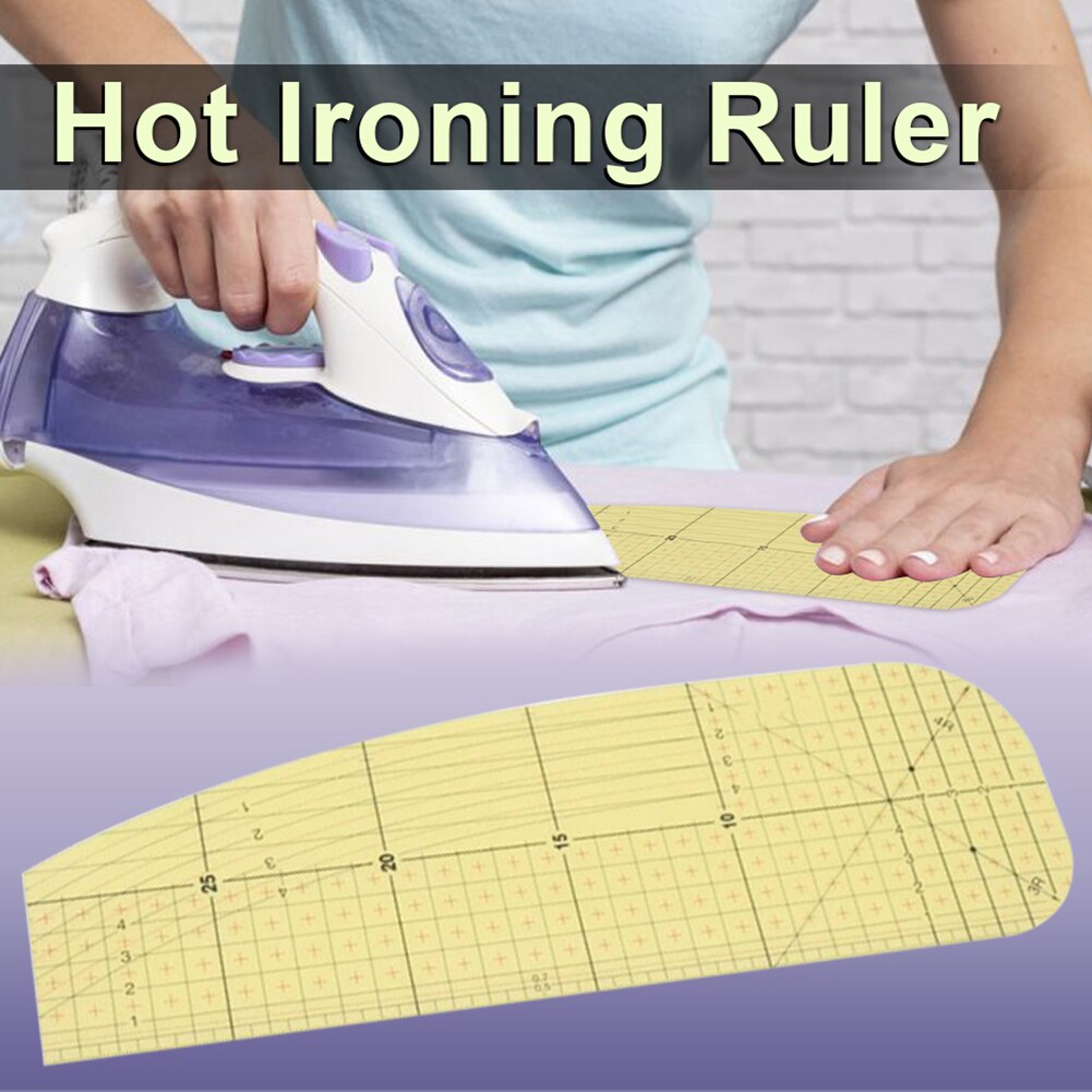 Heat Resistant Special Iron Ruler Fabric Measurement Tool Ironing Ruler DIY Sewing Supplies Measuring Tool