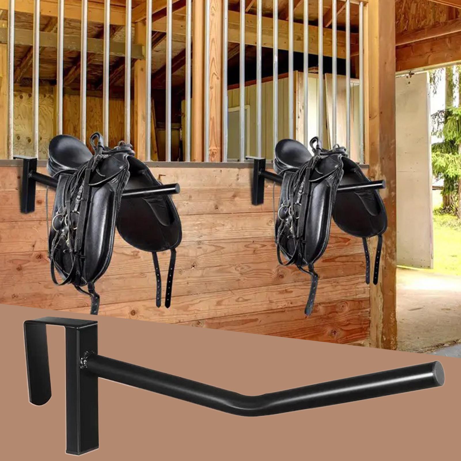 Saddle Pad Rack Wall Mounted Saddle Storage Rack Space-Saving Equipment For Equestrian Tack Room Barn Garage Outdoors Training