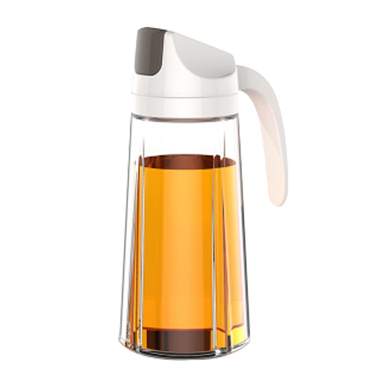 Da cucina di Olio di Vetro Bottiglia di distributore Automatico di Apertura Chiusura Casa Bottiglie per Olio E Aceto Miele D'oliva Contenitore di Olio di vendita calda: bianca 630ml