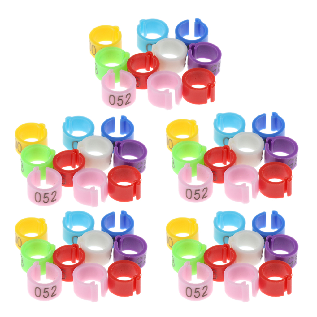50 Uds identificación palomas banda bayoneta identificación anillo loro pájaro de apertura paloma anillo para pata suministros pájaro electrodomésticos