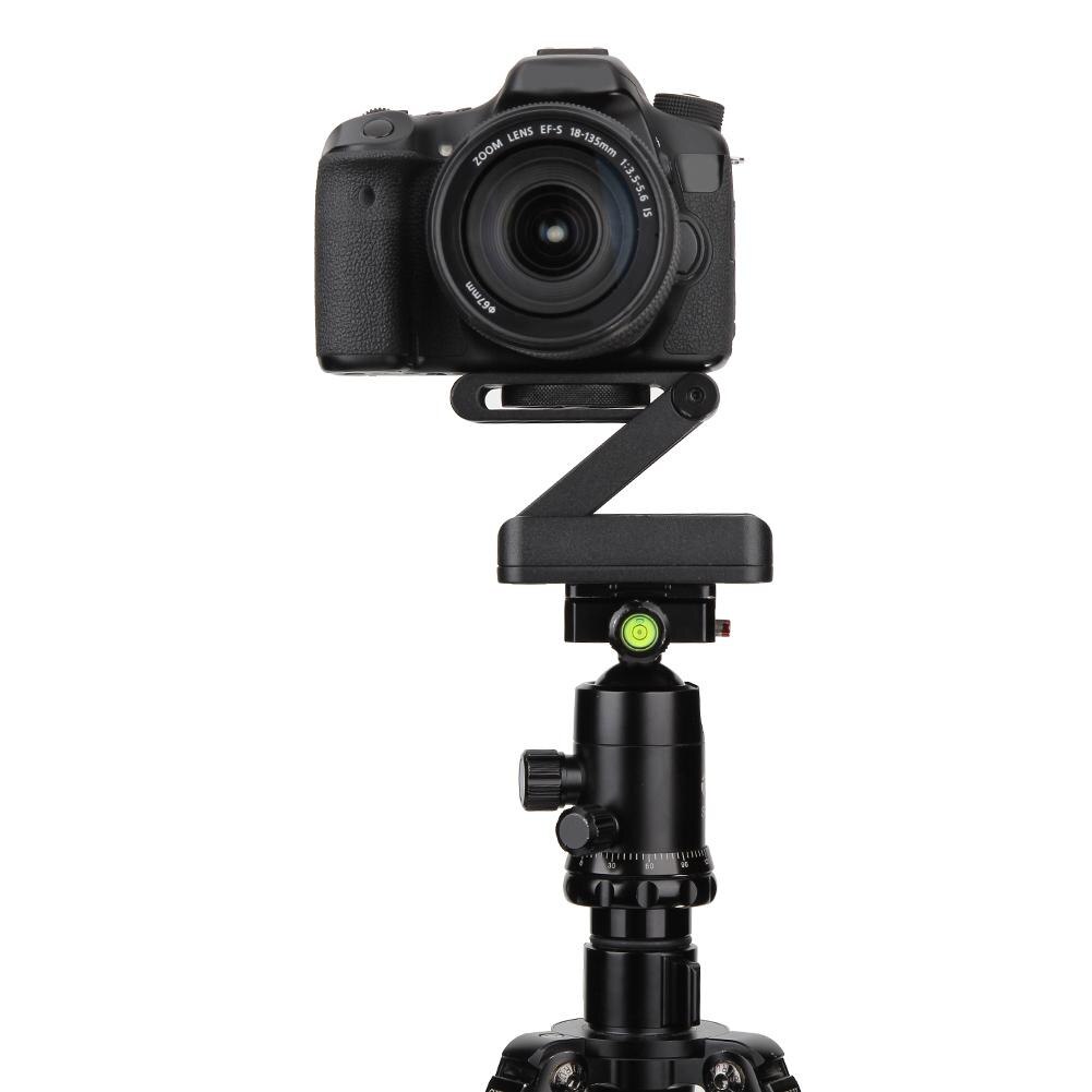 Z Pan Tripod Head Flex Folding Camera Flex Tripod Z Pan & Tilt Folding Tripod Bracket Head Aluminum Alloy Tripod