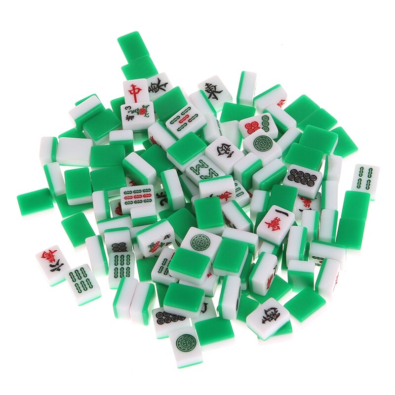 Lustiges, tragbares mini-mahjong-set für 144 personen , mahjong-tisch, traditionelles spiel, faltbar, praktisch für unterwegs