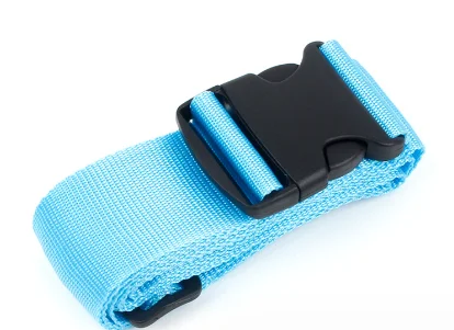 Bagageveilige Riem Verstelbare Reisaccessoires Één Woord Koffer Gesp Riem Bagageband Reiskoffer Accessoires: Sky Blue
