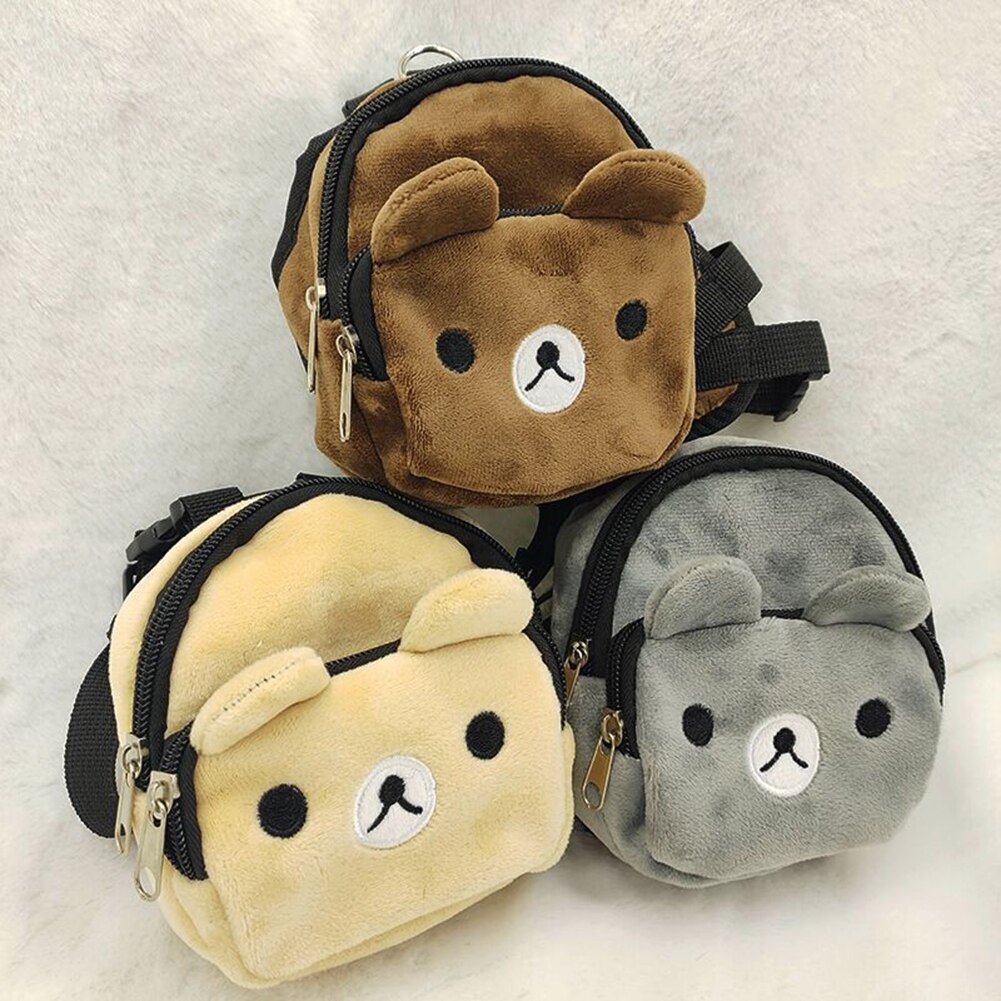 Dog Self Backpack Dourable Cartoon Pet Dog Canvas Backpack Cat Cute Multifunction School Bag Puppy Travel Carrier Bag