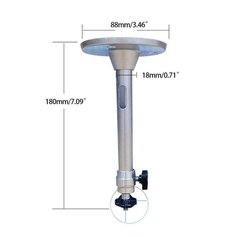 G99B Universal Projector Mount 360 Degree Center Rotation Wall Projector Mount Hanger Adjustable Projection 5kg Load Capacity