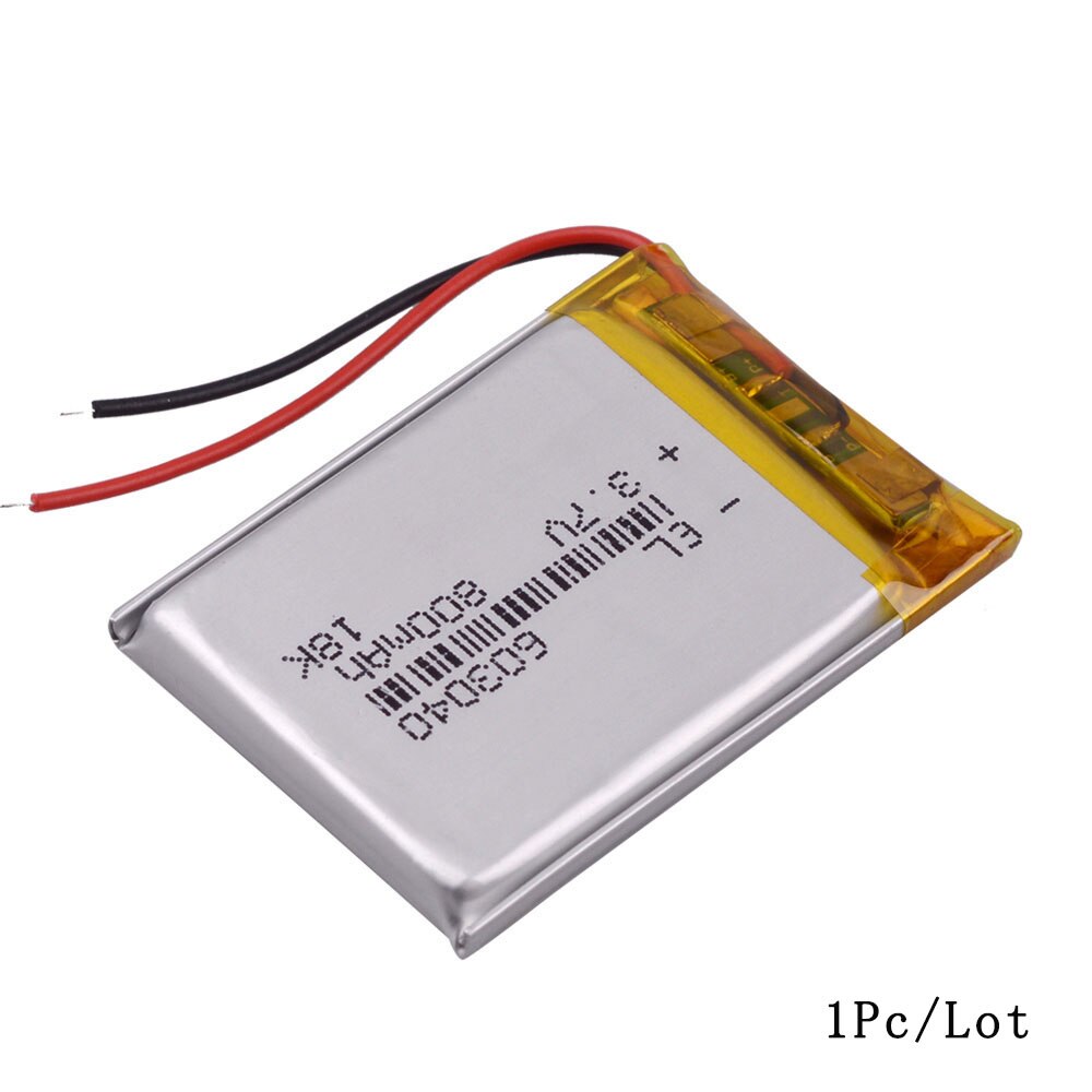 3,7 V 800mAh 603040 Li-Ion Lipo Batterie Lithium-Polymer Li-Po li ionen Batterie baby monitor Bluedio kopfhörer laterne: 1PC