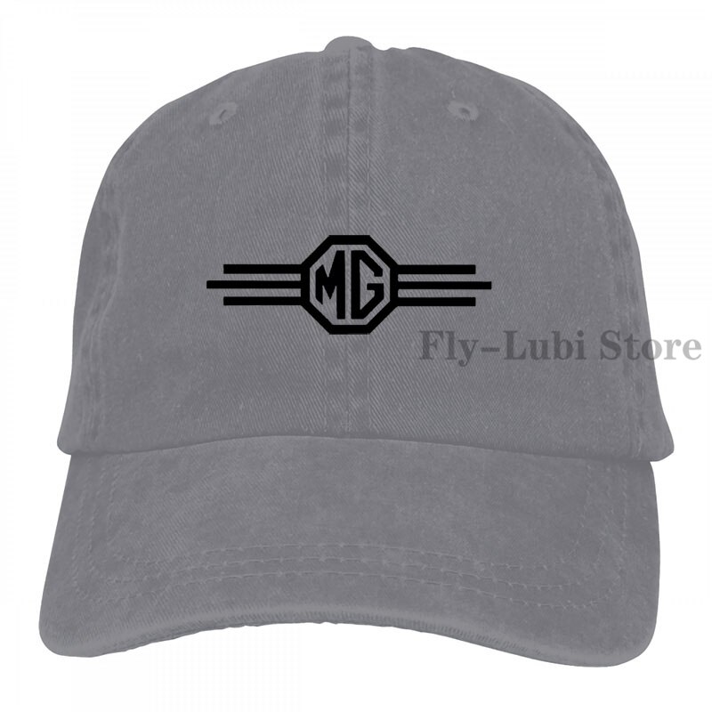 Mg Logo 3 Baseball cap men women Trucker Hats adjustable cap: 2-Gray