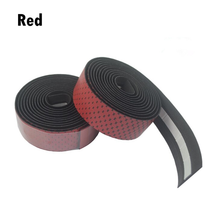 Pu cykel bånd cykel kork styr tape tape  +2 bar stik cykeltilbehør gradient cykel styr bånd: Rød