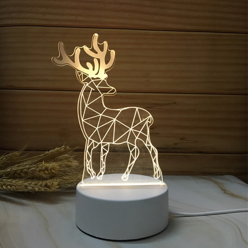 3D Led Lamp Creatieve 3D Led Night Lights Novelty Illusion Night Lamp 3D Illusion Tafellamp Voor Thuis Decoratieve Licht