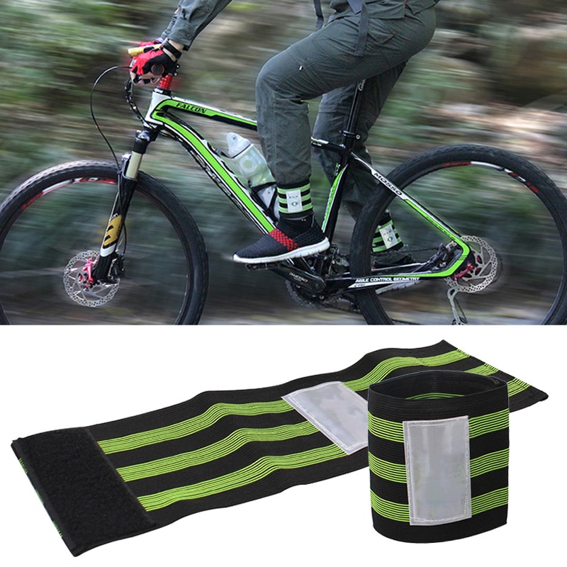 1Paar Fahrrad Reflektierende Sicher Bein Hosen Einstellbar Multifunktions Sport Fahrrad Befestigung Gurt Band Krawatte