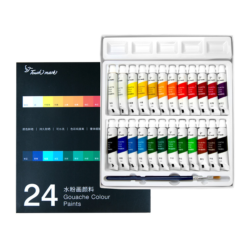 Professional12/18/24 Kleuren Aquarel/Gouache Verf 5Ml Buizen Wasbare Tekening Pigment Hand-Geschilderd verf Voor Art Diy
