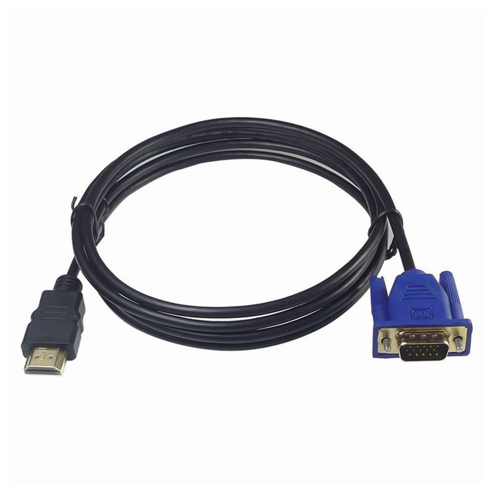 1M/1.8M/3M Hdmi-Compatibele Kabel Naar Vga Adapter Vga Connector Kabel 1080P met Audio Converter Adapter Voor Apparaat Met Decoder