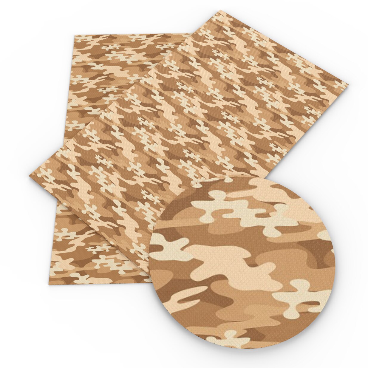 Tela de piel sintética con estampado de camuflaje y leopardo, hojas de cuero sintético para bricolaje, lazos hechos a mano, textil para el hogar, 20x33cm, 1Yc7708: 1092685001