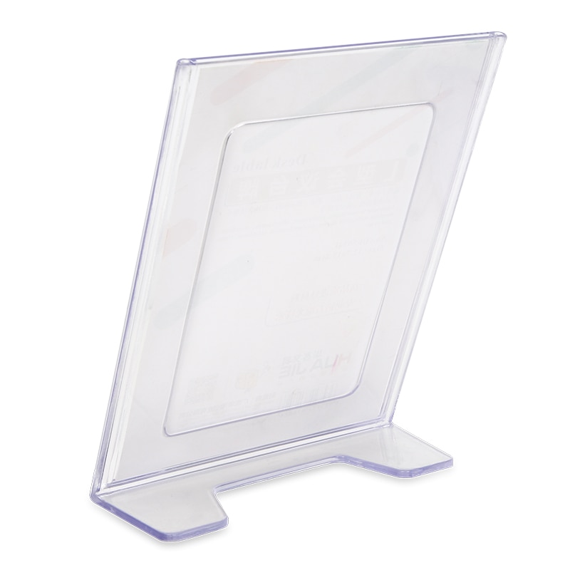 Supports d'étiquettes, cadre pour carte, pour bureau pour réunion, en forme de L, pour panneau Transparent, présentoir d'étiquettes de prix, fournitures de bureau, 5 pièces/lot