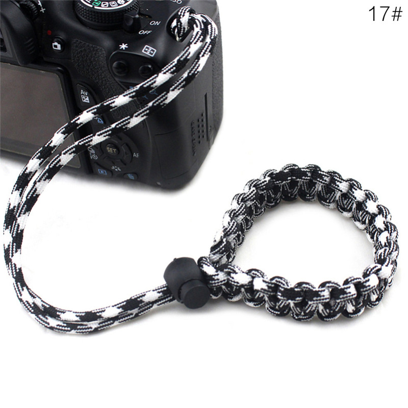 Kamera håndledsrem håndlavet quick release plade til canon nikon pentax slr dslr kameraer håndledsbånd: 17