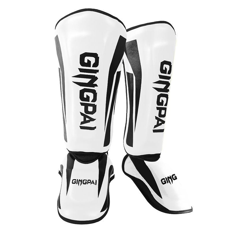 Kickboxing boxeo espinilleras Muay Thai artes marciales Sanda Wushu Protector de piernas Taekwondo tobilleras: M / Morado