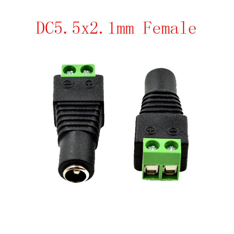 4/10pcs DC5.5x2.1 Plug mannelijke of Vrouwelijke Kabel Draad Connector Voor LED Strip Lassen LED Strip Adapter connector: Female / 4pcs