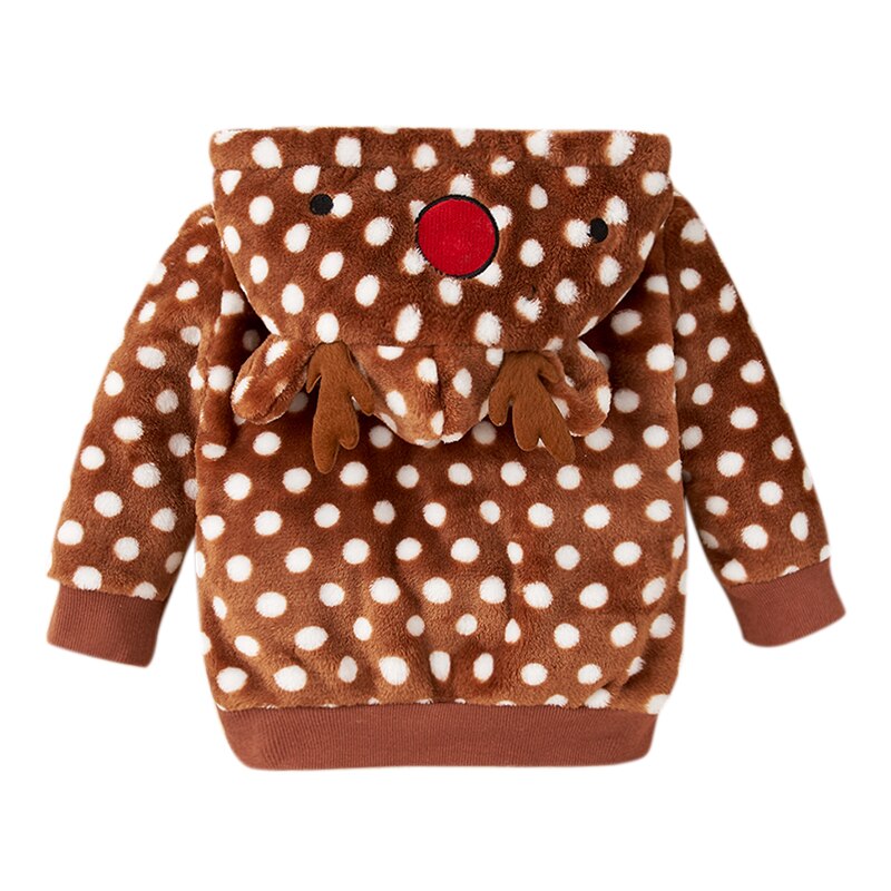 Kids Infant Baby Cute Long Sleeve Kawaii Hoodie Jacket Winter Warm Coat Zipper Outwear Warm 0-24M Boys Girls