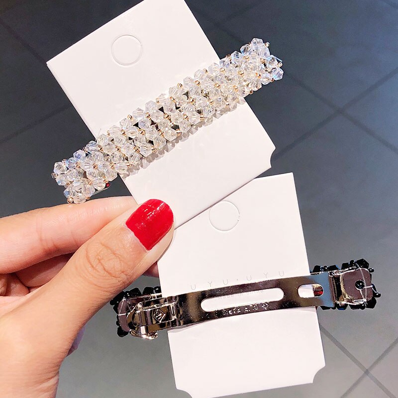 Skinnende krystal hårspænder til kvinder hårpynt pandebånd søde hårspænder hårnåle hårtilbehør