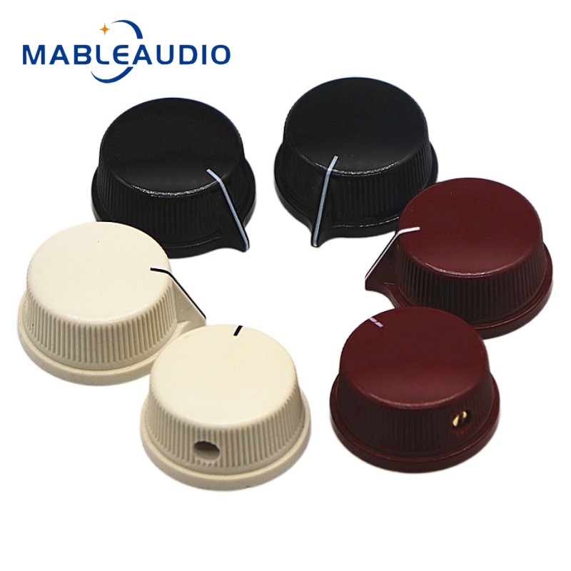 Amplificador de sonido de guitarra, potenciómetro de altavoz, interruptor de guitarra, perilla de baquelita Circular de 25,5x12,5mm