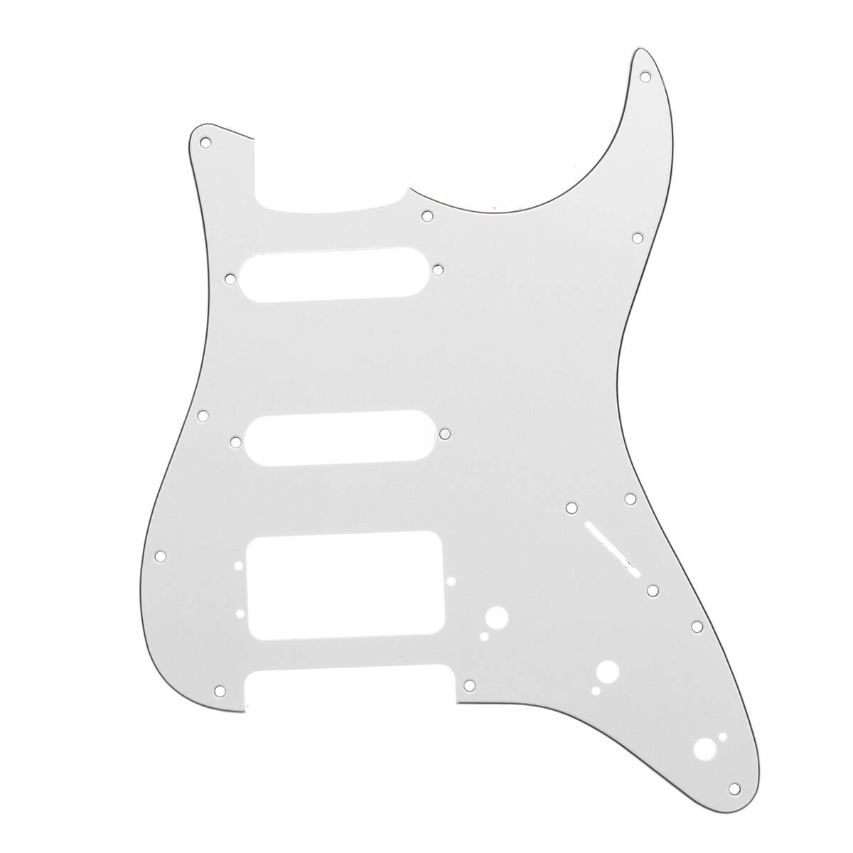 Electric Guitar Loaded Pickguard Scratch Plate for USA/MEX for Fender for Stratocaster Strat 3 Ply HSS: White
