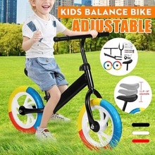 Bicicleta De Equilibrio 4 Ruedas Con Luces | 135° De Dirección | Sin Pedales | Para Bebés 12-36 Meses | Regalo Original 1 Año