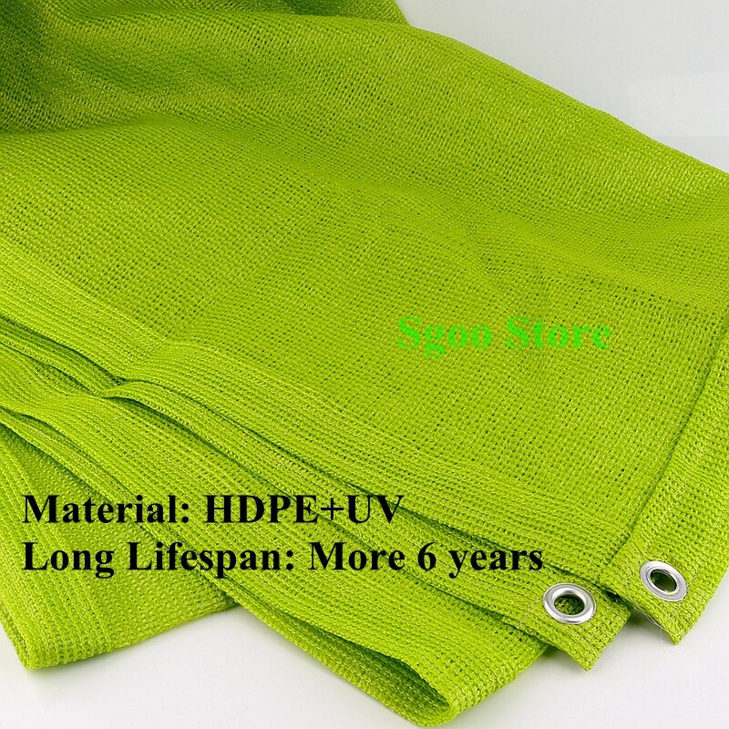 0.8X5/1.7x3m HDPE Anti-UV Emerald Green Sunshade Net Balcony Succulent Plant Ventilation Sun Shading Net Courtyard Shade Cooling