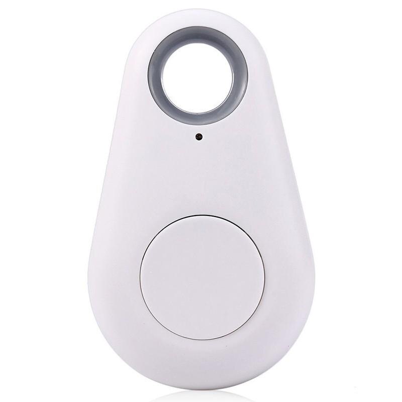 1PC Anti-Lost Bluetooth Tracker Pet Smart GPS Locator Tracer for Dog Cat Kids Wallet Key Car Finder Anti Lost Alarm: WHITE