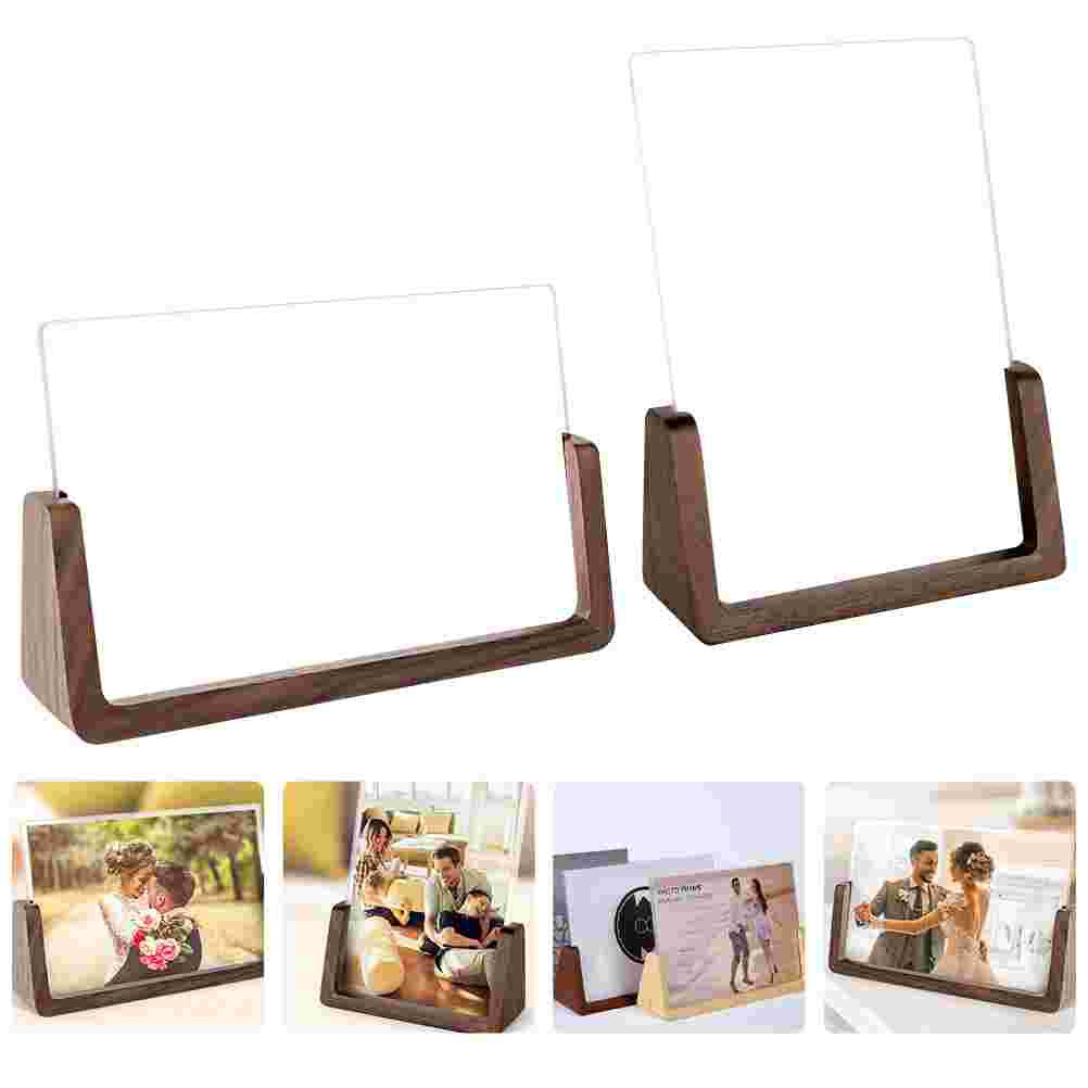 1pc Photo Frame Modern Durable Wood Photo Frame for Home
