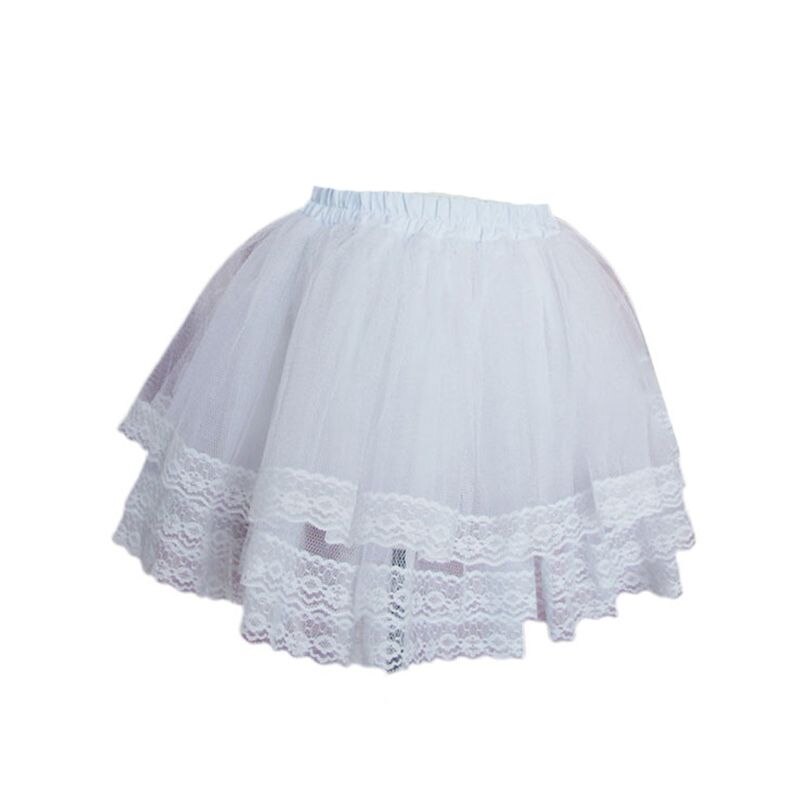 Girls Ballet Skirt Petticoats Cosplay Maid Wear Lolita Pettiskirt Short no Hoops Petticoat 3-layer Thick Petticoat