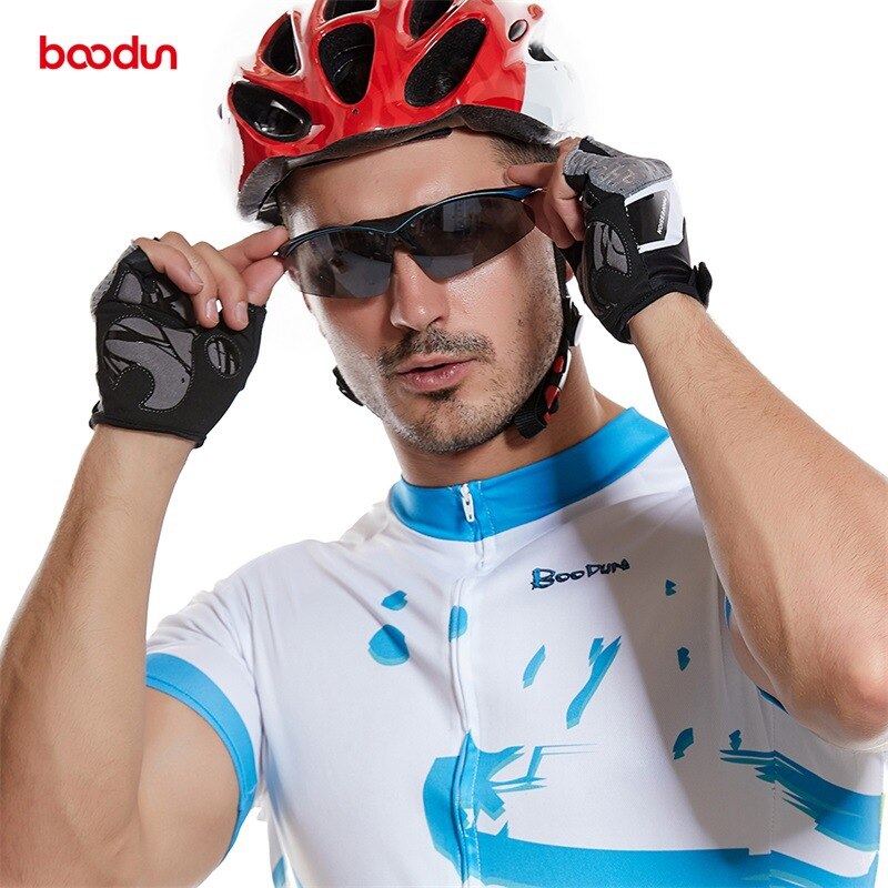 BOODUN Men Women Cycling Gloves Half Finger Summer Antislip Bike Gloves Gym Shockproof Road Mountain Bike MTB Bicycle Gloves