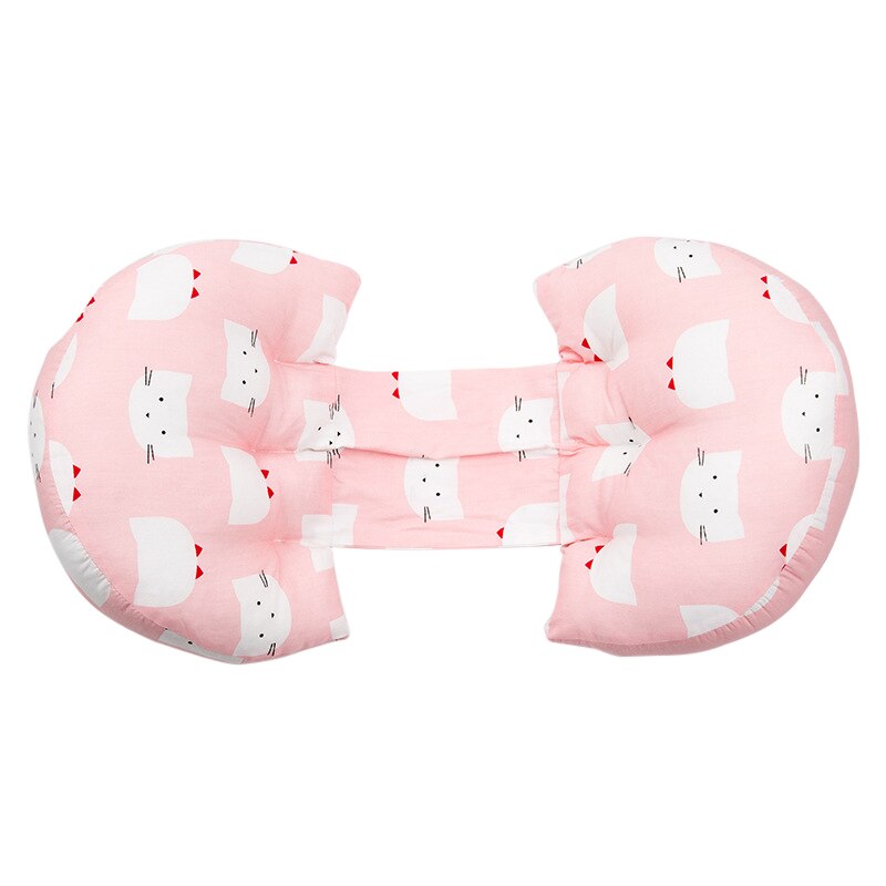 CXD-Women Cotton Pregnant Multi-functional Waist Stomach Side Cartoon Print Pillow: D