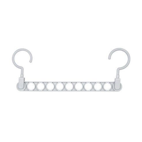 9 holes Clothes Hanger Organizer Space Saving Hanger Multi-function Folding Magic Hanger Drying Racks Scarf Clothes Storage: 05 gray