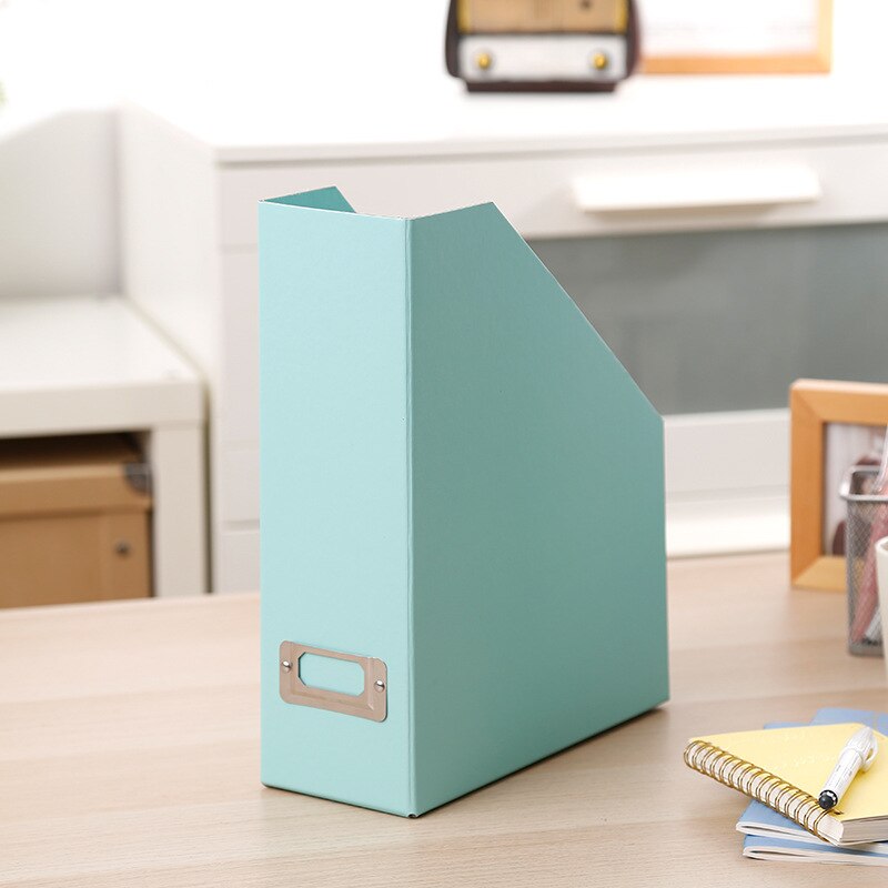 Book File Folder Stand Box Desktop Storage Box Paper Bookshelf Office Foldable: 06