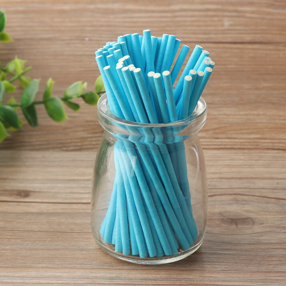 Bâtons couleur bonbon, bricolage, sucre artisanal, ventouses, papier solide, ventouse, 50 pièces/lot, 4 "/6"
