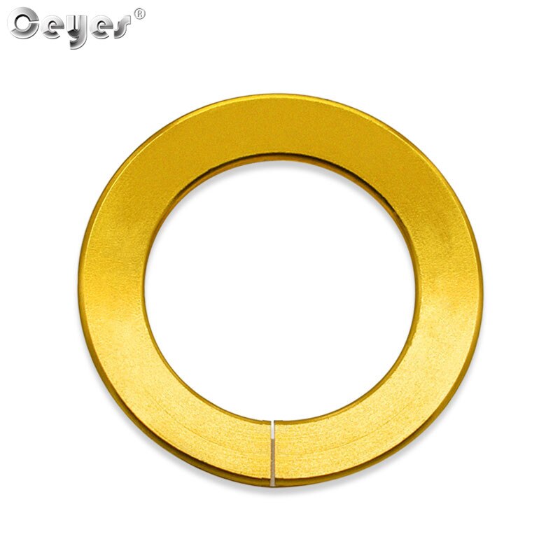 Ceyes For Nissan Qashqai Juke J10 J11 X-Trail Tiida Auto Start Stop Ignition Engine Button Ring Covers Case Car Styling Stickers: Gold for Ring