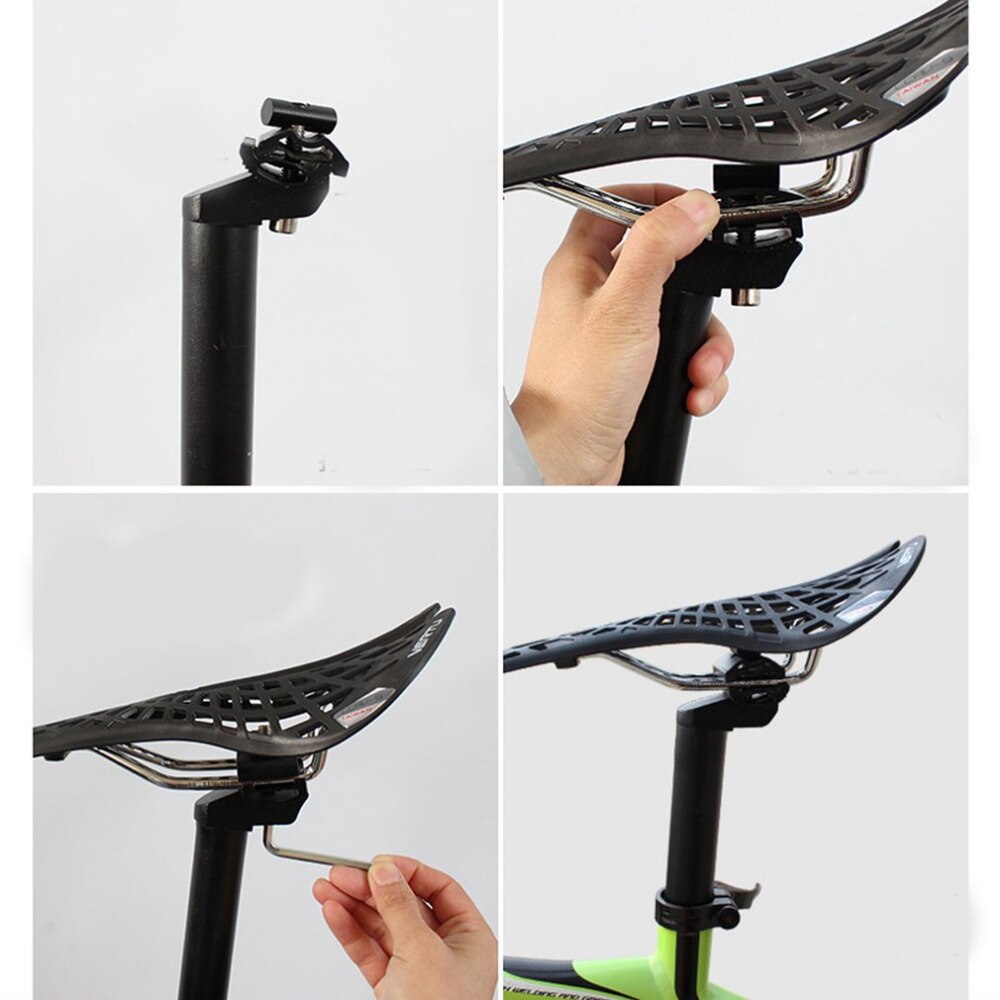 sillín de bicicleta de aleación de aluminio Mtb Carretera bicicleta de montaña asiento negro tubo 27,2/28,6 */30,4 ** piezas de bicicleta de 300 Mm