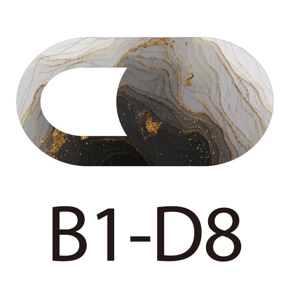 Osłona kamery internetowej ślizgać się, 0.023 cala ultra-cienka obudowa kamery internetowej dla MacBook, laptopa, komputera, tabletu, smartfona, chroń swoją prywatność: B1-D8