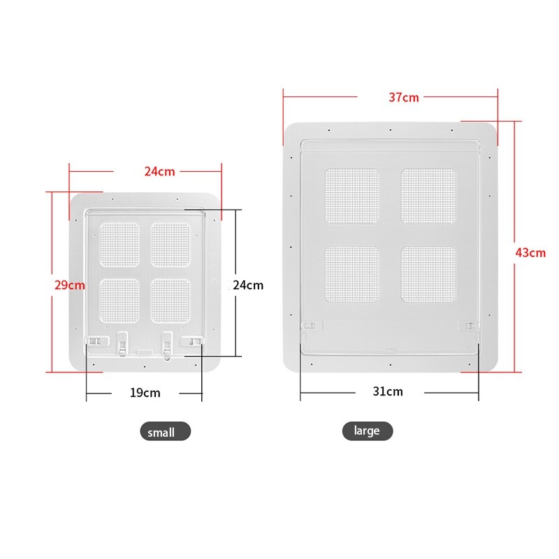 Praktische Hond Kat Klapdeur Veiligheidsslot Flap Deur Voor Hond Katten Kitten Plastic Kleine Huisdier Gate Deur Kit Zwart